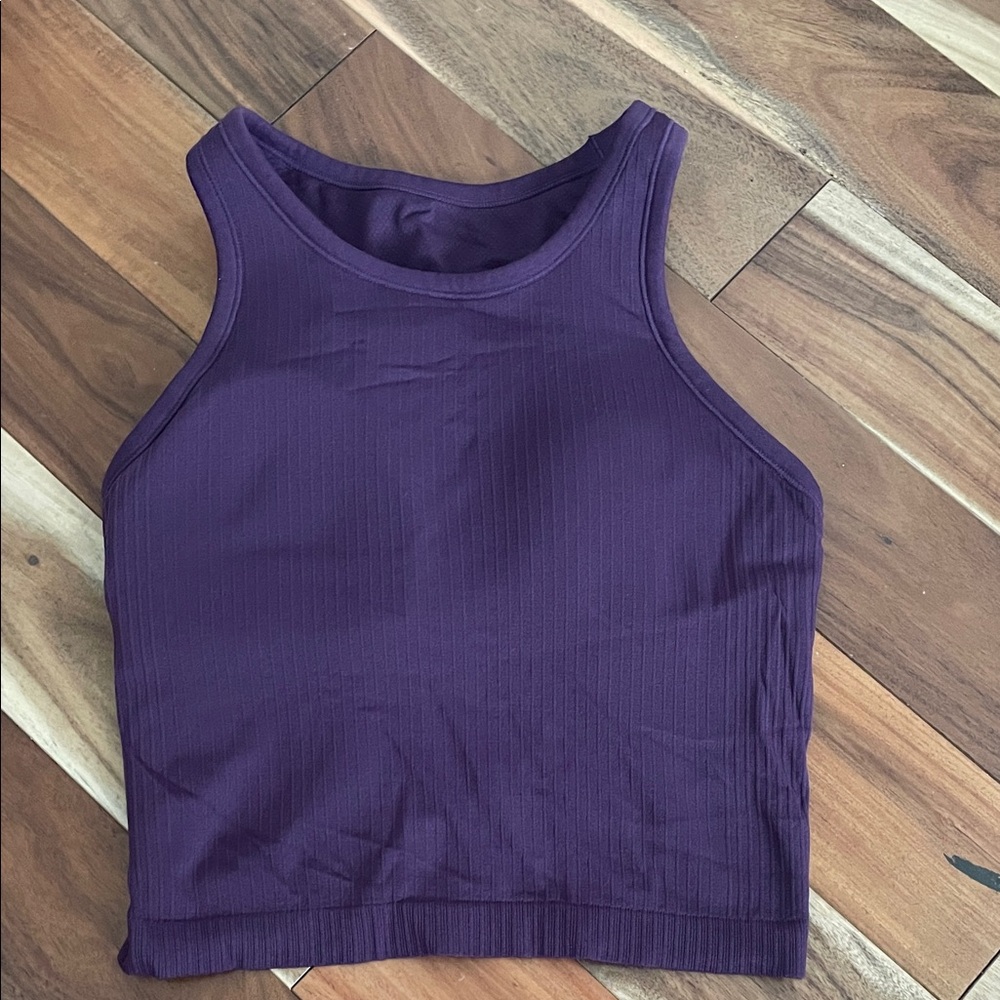 CRZ YOGA Women's Deep Purple Crop Top